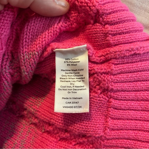 T by Talbots Women’s Zip Cotton Wool Blend Knit Women's Sweater Sz S petite - Picture 7 of 9